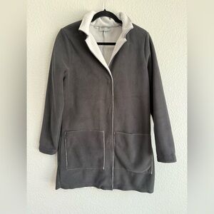 Craghopper Gray Women's Jacket fleece like sweater button down small size 6